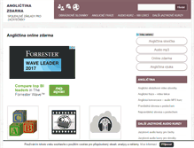 Tablet Screenshot of anglictina-zdarma.superko.com